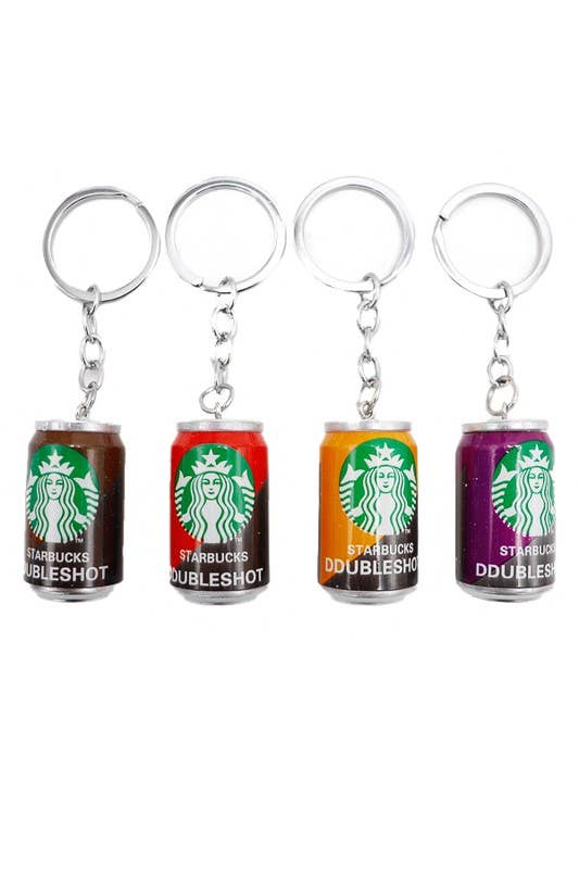Sbux Canned Coffee Beverage Novelty Key Chain