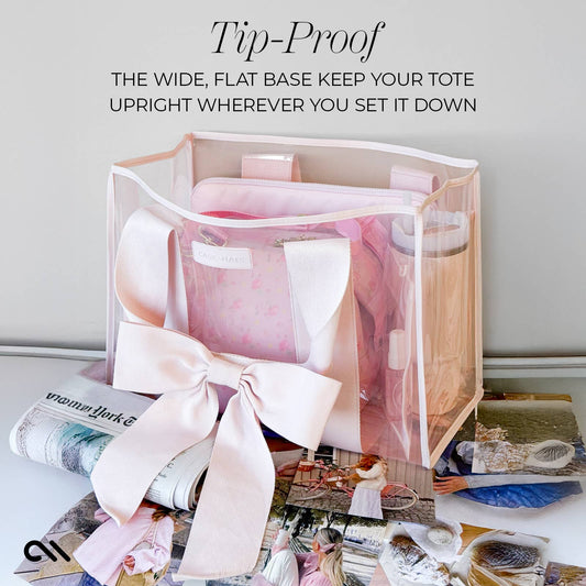 Case-Mate Ballet Pink Bow Jelly Tote Bag: Ballet Pink
